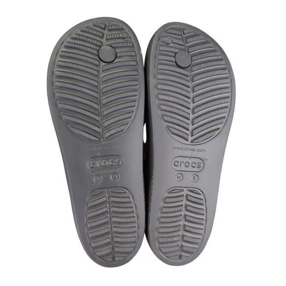 Crocs Classic Platform Flip Sandals 207714 Black‎ Thong Sandals Women's Size 9 - Picture 7 of 8